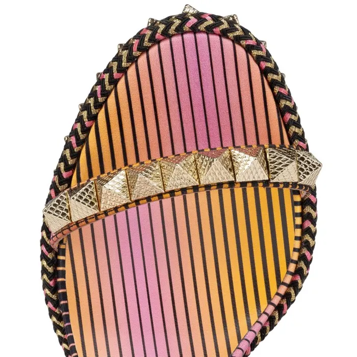 Women Pyraclou 110 Mm Espadrilles 8211 Aftersun Printed Crepe Satin 8211 Multicolor Christian Louboutin Platforms