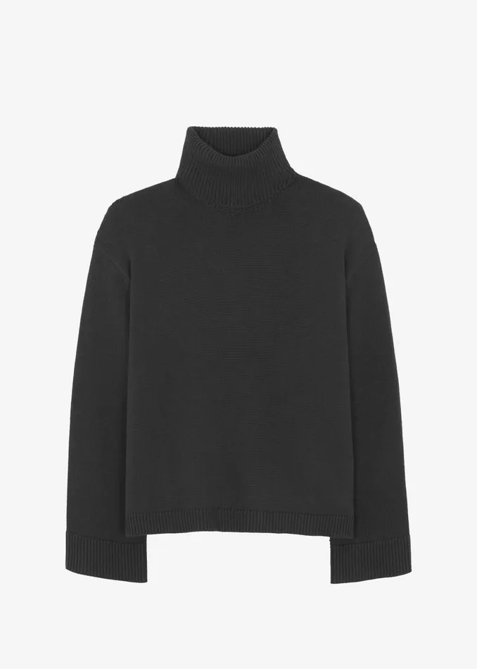 Women Rhea Trapeze Turtleneck 8211 Charcoal The Frankie Shop Knitwear