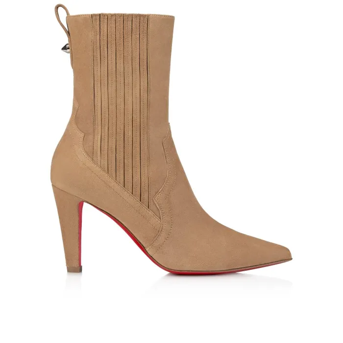 Women Santigag 85 Mm Low Boots 8211 Veau Velours 8211 Lionne Christian Louboutin Boots