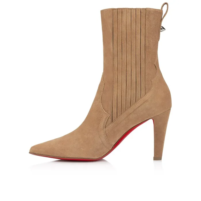 Women Santigag 85 Mm Low Boots 8211 Veau Velours 8211 Lionne Christian Louboutin Boots