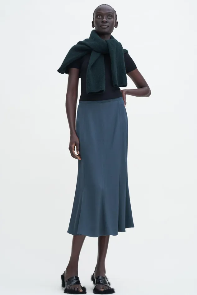 Women Satin Skirt Dawn Blue Filippa K Skirts
