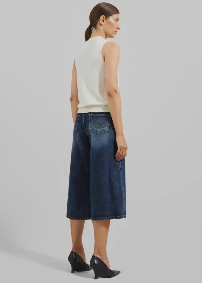 Women Savona Jorts 8211 Medium Wash The Frankie Shop Bottoms