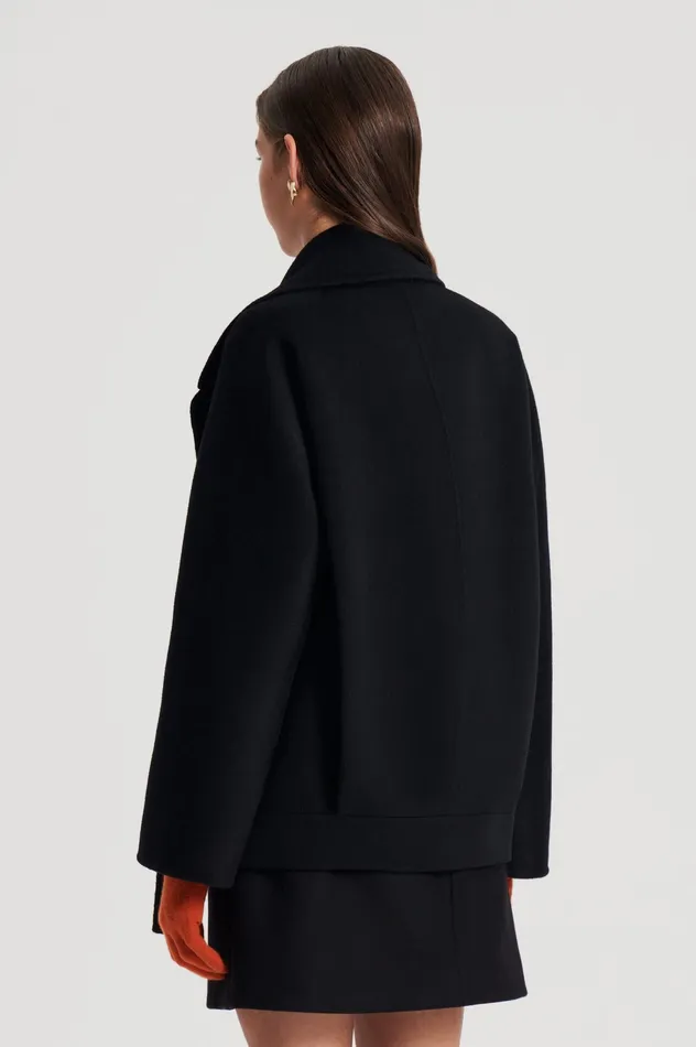 Women Scanlan Theodore COCOON SLEEVE COAT BLACK Coats Women Scanlan Theodore COCOON SLEEVE COAT BLACK Coats