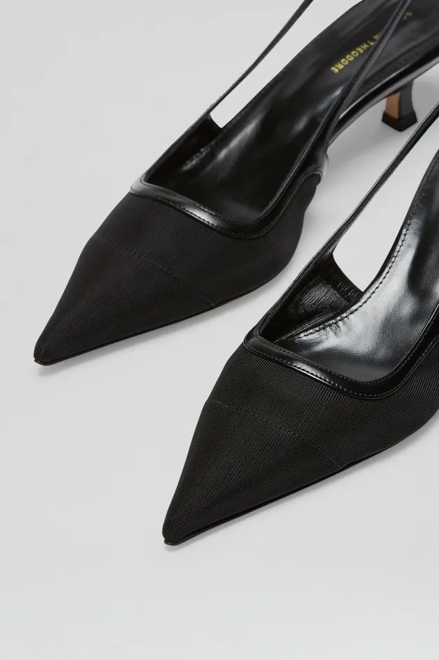 Women Scanlan Theodore FINE MESH SLINGBACK 45 BLACK Shoes Women Scanlan Theodore FINE MESH SLINGBACK 45 BLACK Shoes