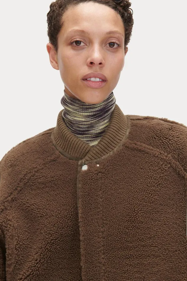 Women Scarves Hats Rachel Comey Shearling Beanie Olive