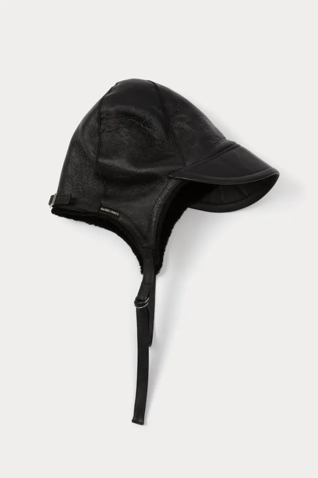 Women Scarves Hats Rachel Comey Shearling Beanie Olive
