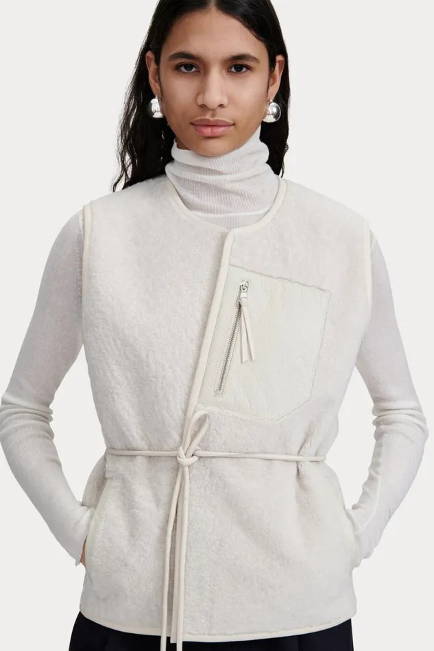 Women Scarves Hats Rachel Comey Shearling Beanie Olive