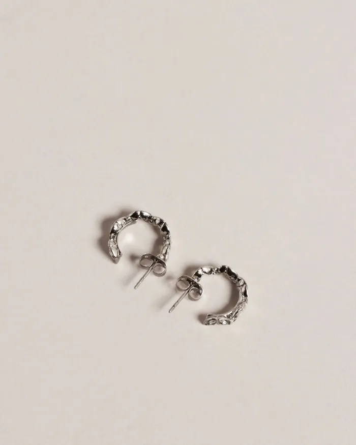 Women SENNAY 8211 Crystal Encrusted Hoop Earrings Silver Colour Ted Baker Jewellery Women SENNAY 8211 Crystal Encrusted Hoop Earrings Silver Colour Ted Baker Jewellery