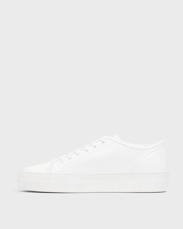 Women Shoes Theory Common Projects Tournament LowTop Super Platform Sneakers White