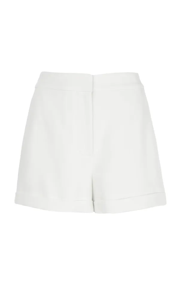 Women Shorts Cinq Sept Crepe Elaine Short Ivory
