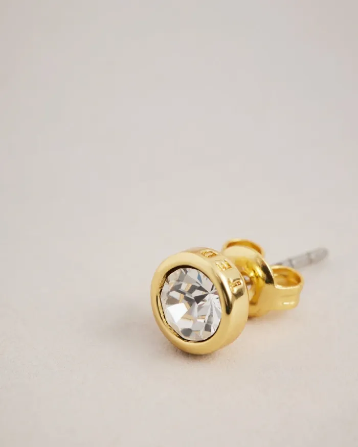 Women SINAA 8211 Round Stud Earrings Gold Colour Ted Baker Jewellery