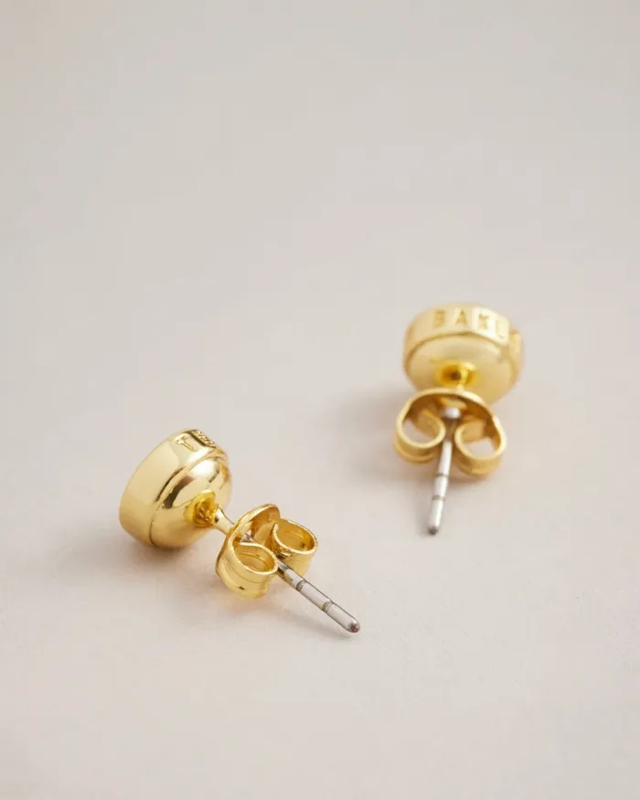Women SINAA 8211 Round Stud Earrings Gold Colour Ted Baker Jewellery