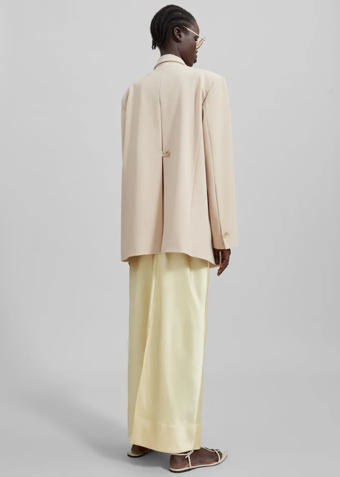 Women Siovhan Satin Skirt 8211 Yellow The Frankie Shop Bottoms
