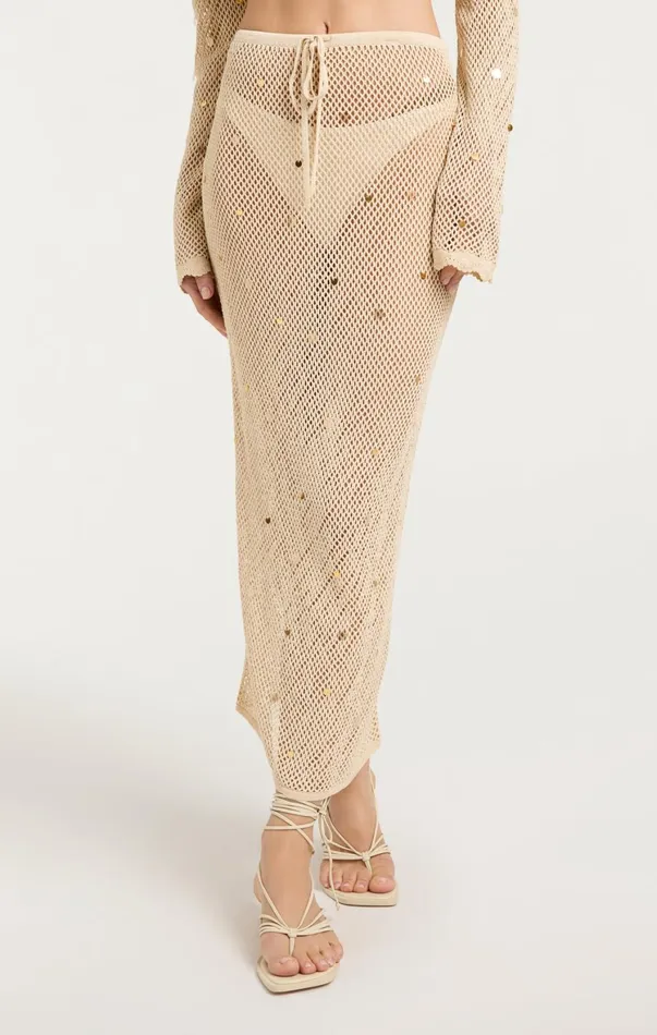 Women Skirts Cinq Sept Briar Skirt Naturalgold