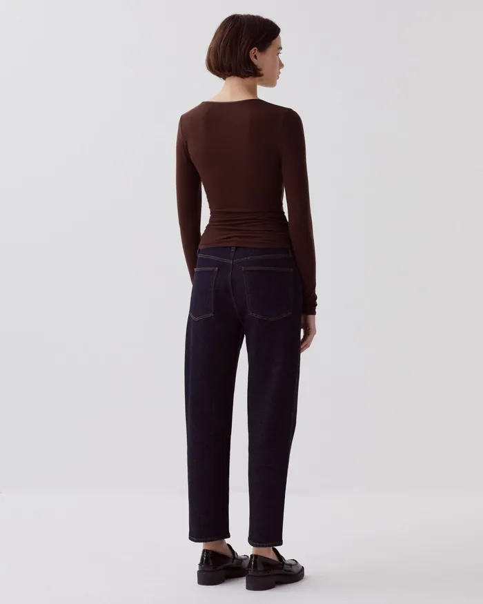Women Slim Fit TShirt Emperador Coffee Comptoir Des Cotonniers TShirts Women Slim Fit TShirt Emperador Coffee Comptoir Des Cotonniers TShirts