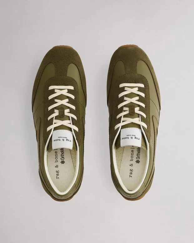 Women Sneakers Rag and Bone Slim Retro Runner Sneaker Martini Olive