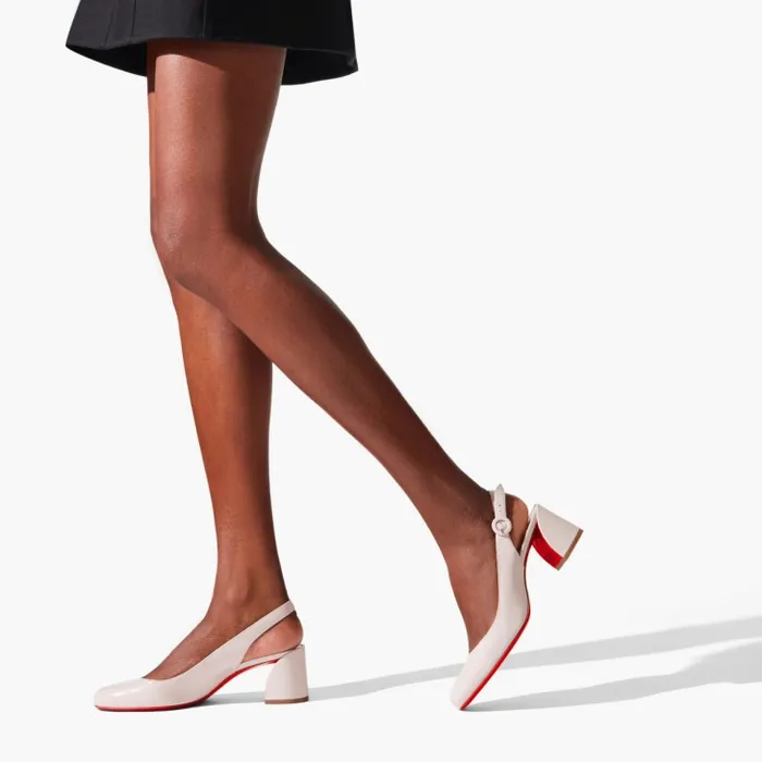 Women So Jane Sling 55 Mm Sling Back Pumps 8211 Patent Leather 8211 Leche Christian Louboutin Pumps Women So Jane Sling 55 Mm Sling Back Pumps 8211 Patent Leather 8211 Leche Christian Louboutin Pumps