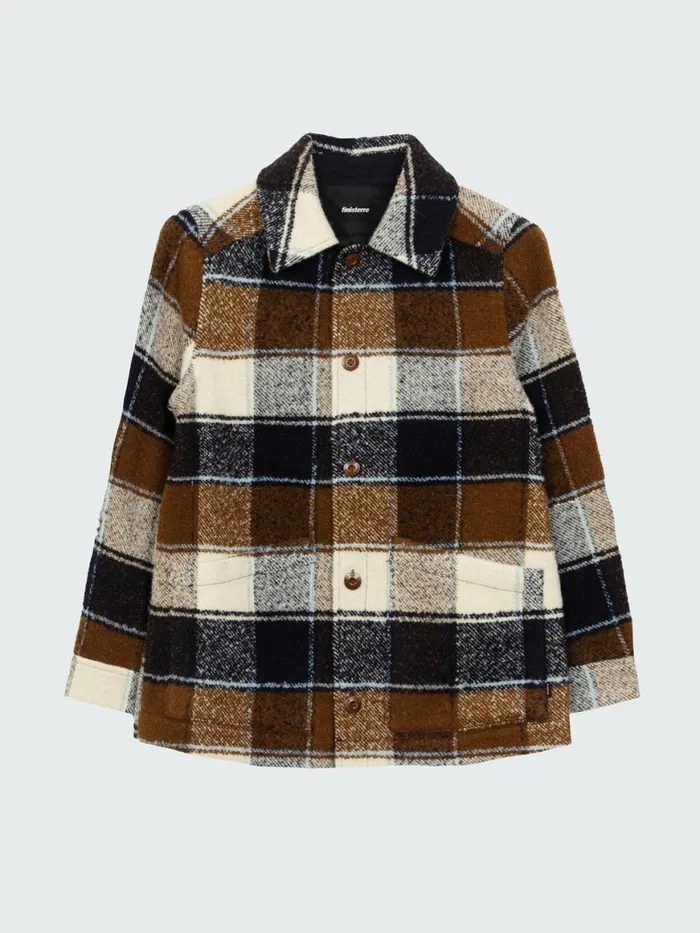 Women Stowe Blanket Jacket Ecru Multi Check Finisterre Jackets Coats and Gilets Women Stowe Blanket Jacket Ecru Multi Check Finisterre Jackets Coats and Gilets