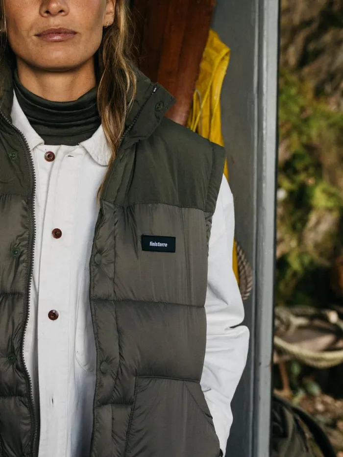 Women Stratos Modular Jacket Olive Finisterre Jackets Coats and Gilets
