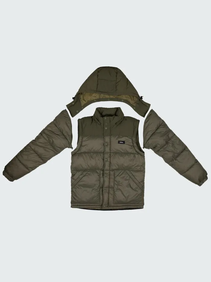 Women Stratos Modular Jacket Olive Finisterre Jackets Coats and Gilets