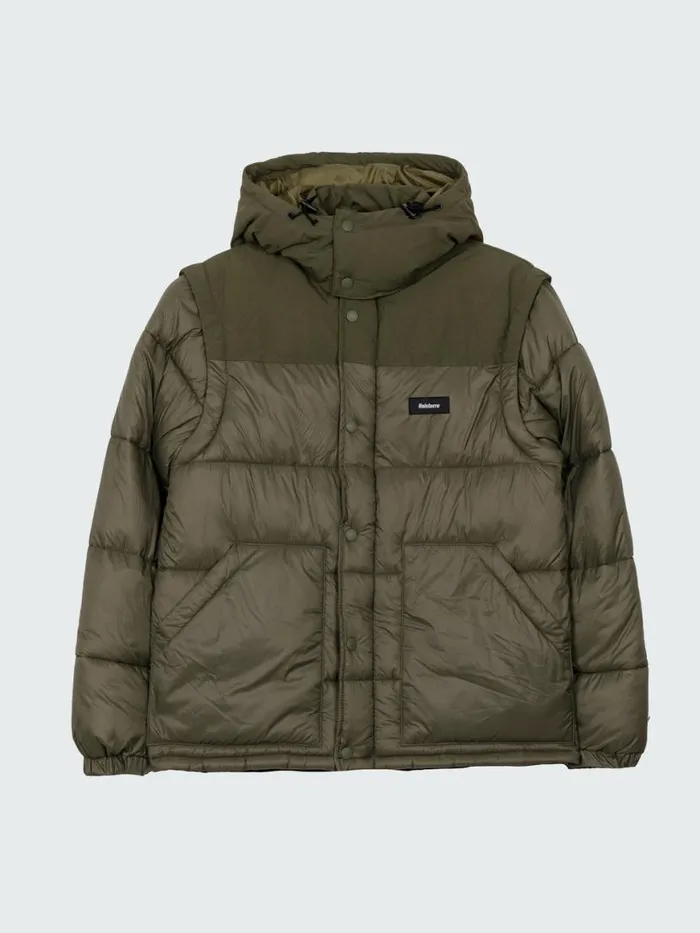 Women Stratos Modular Jacket Olive Finisterre Jackets Coats and Gilets