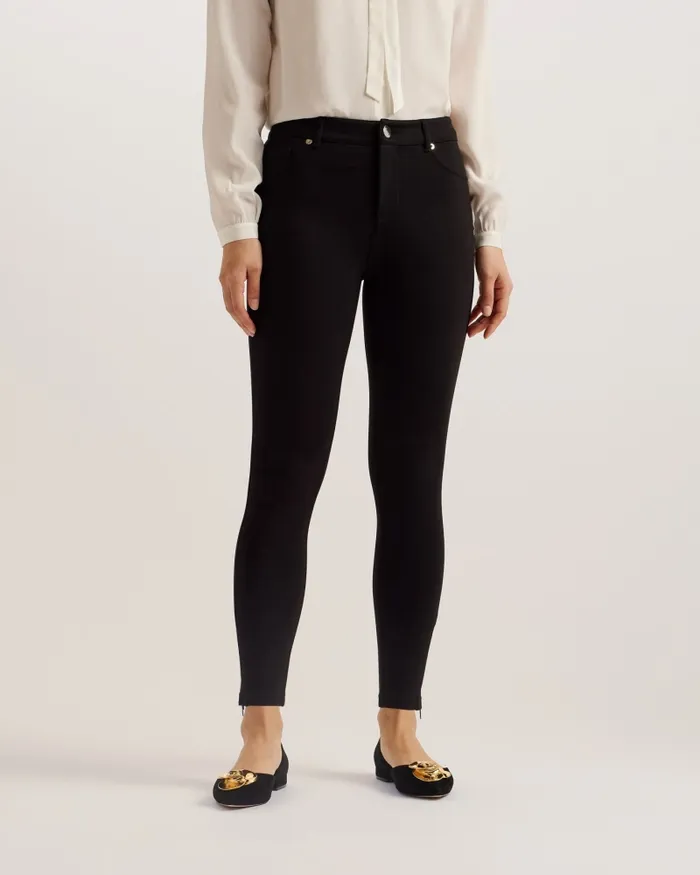 Women STRENTI 8211 Skinny Zip Cuff Ponti Jeggings Black Ted Baker Trousers and Shorts Women STRENTI 8211 Skinny Zip Cuff Ponti Jeggings Black Ted Baker Trousers and Shorts