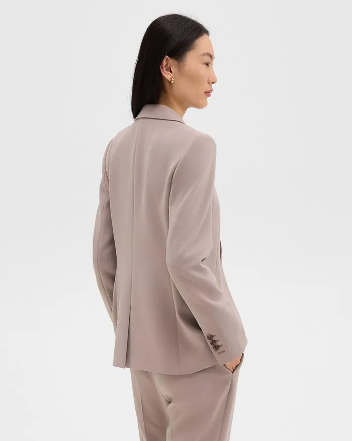 Women Suits Theory Staple Blazer In Admiral Crepe Cinder