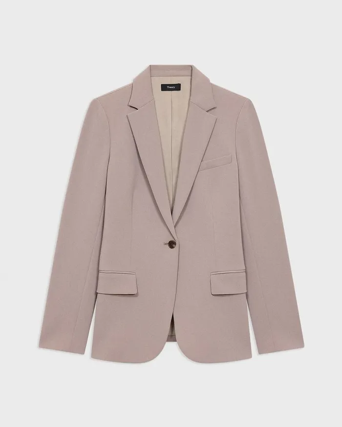 Women Suits Theory Staple Blazer In Admiral Crepe Cinder