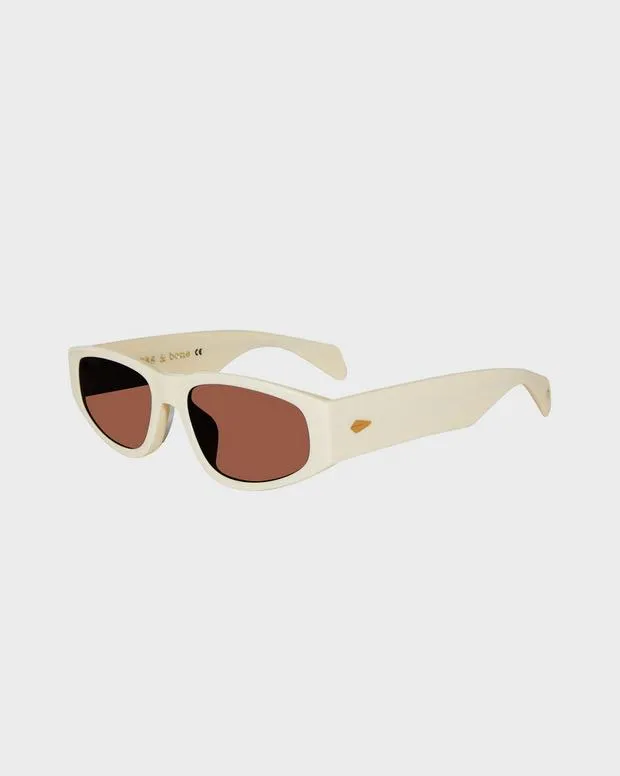 Women Sunglasses Rag and Bone Soren Cream Gold