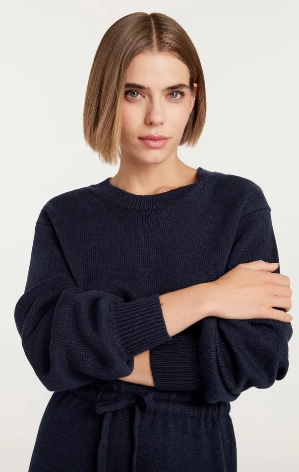 Women Sweaters and Knits Cinq Sept Kiana Dress Navy