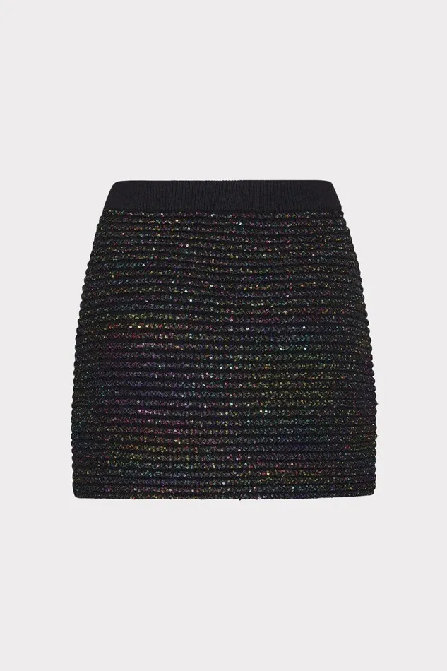 Women Sweaters and Knits Milly Sequin Textured Knit Mini Skirt Multi Women Sweaters and Knits Milly Sequin Textured Knit Mini Skirt Multi