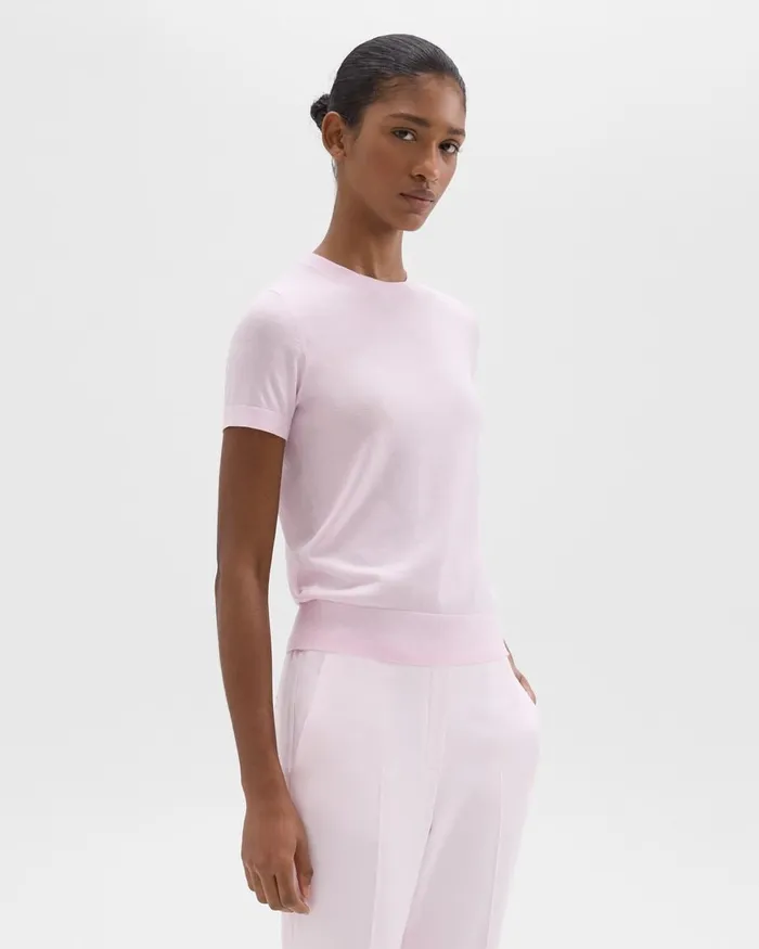 Women Sweaters Cardigans Theory Sweater Tee In Regal Wool Bloom