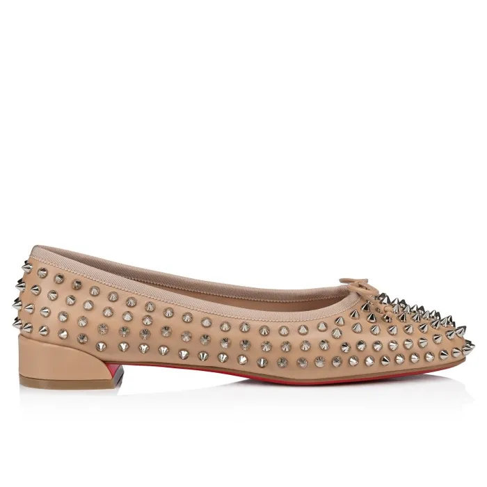 Women Sweetie Jane Spikes Ballerinas 8211 Nappa Leather And Spikes 8211 Blush Christian Louboutin Flats and Loafers