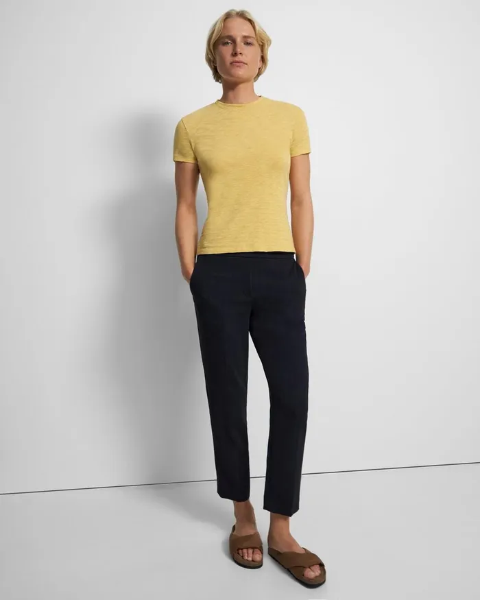 Women TShirts Tank Tops Theory Tiny Tee In Organic Slub Cotton Sun