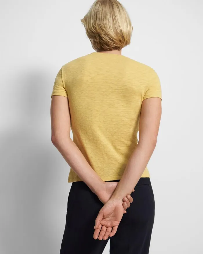 Women TShirts Tank Tops Theory Tiny Tee In Organic Slub Cotton Sun