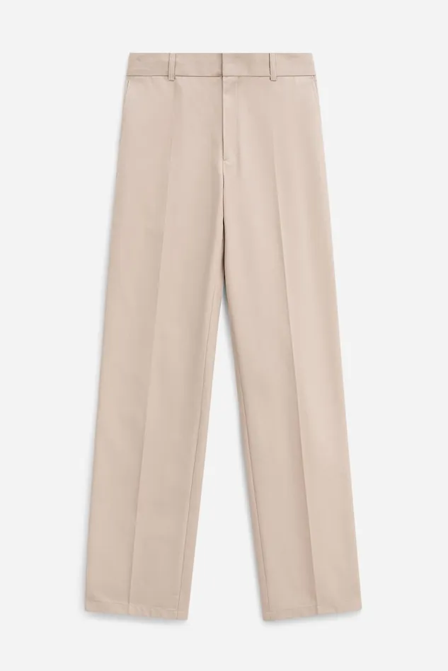Women Tailored Cotton Trousers Sand Beige Filippa K Trousers
