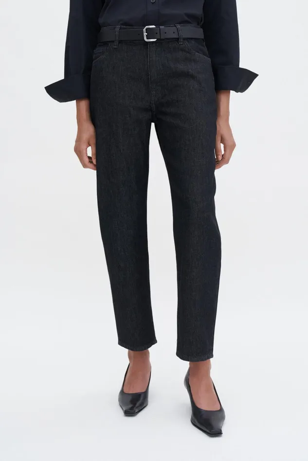 Women Tapered Jeans Black Wash Filippa K Jeans