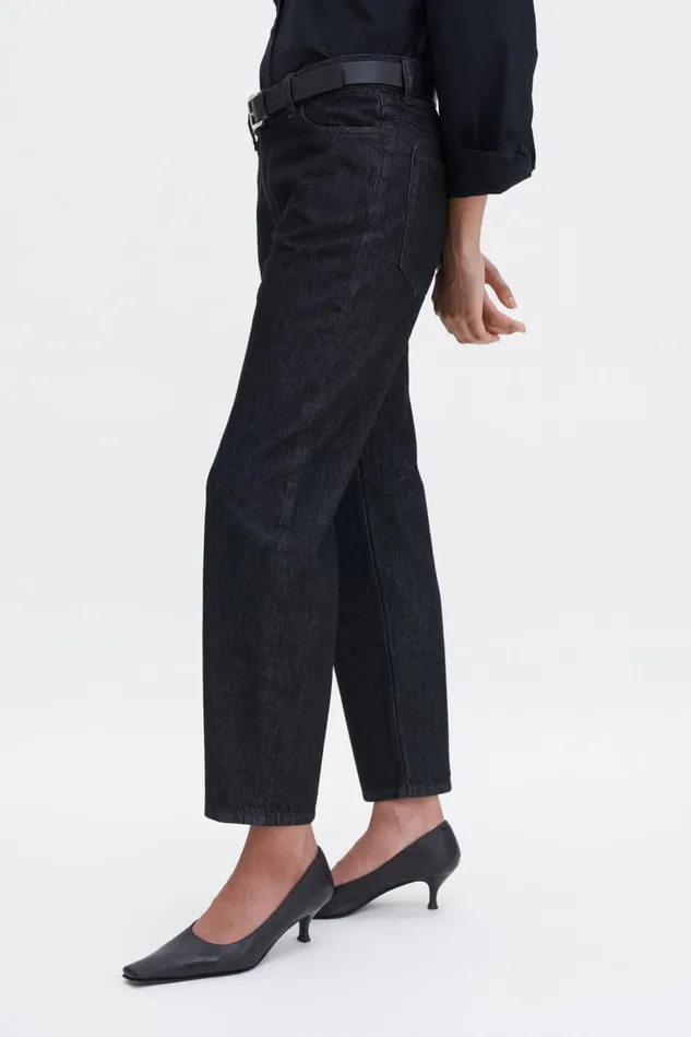 Women Tapered Jeans Black Wash Filippa K Jeans
