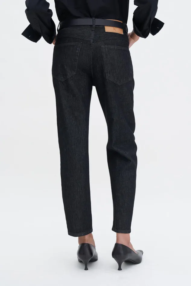 Women Tapered Jeans Black Wash Filippa K Jeans