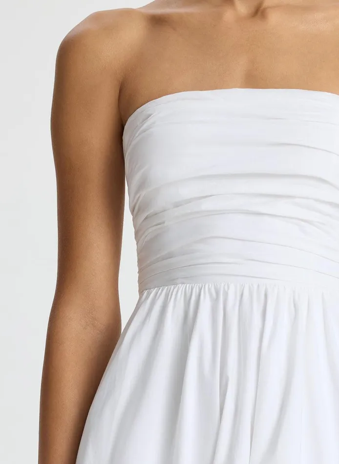 Women Tate Strapless Midi Dress White ALC Dresses