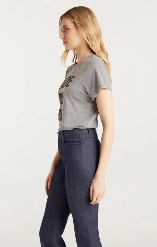 Women Tees and Pullovers Cinq Sept J039adore New York Tee Heather Greyblack