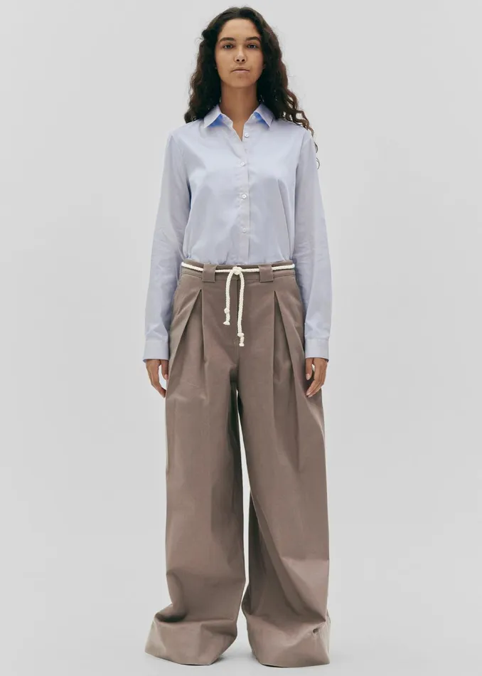 Women The Garment Cassano Wide Pants 8211 Smoke The Frankie Shop Bottoms