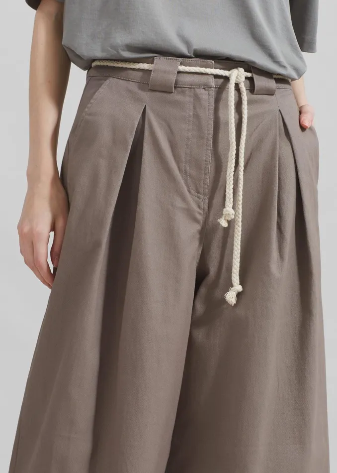 Women The Garment Cassano Wide Pants 8211 Smoke The Frankie Shop Bottoms