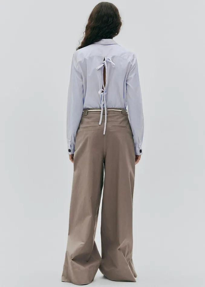 Women The Garment Cassano Wide Pants 8211 Smoke The Frankie Shop Bottoms