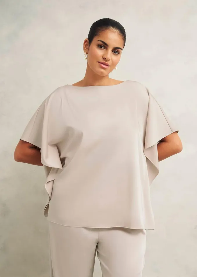 Women Tops Hobbs Delora Blouse Oyster