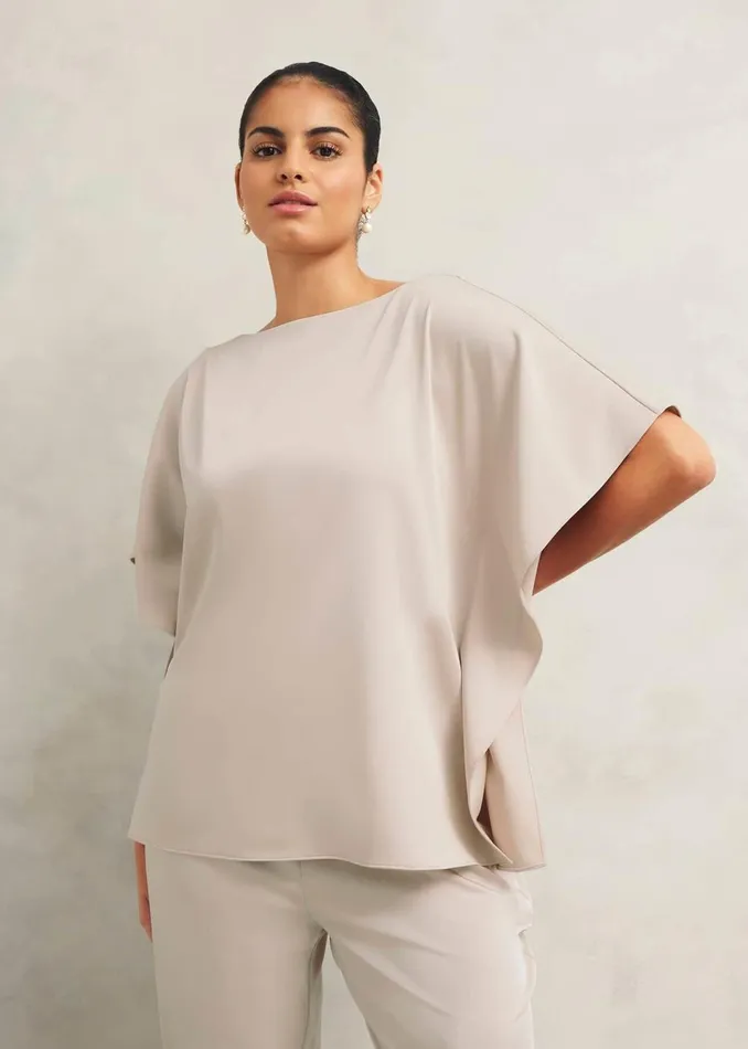 Women Tops Hobbs Delora Blouse Oyster
