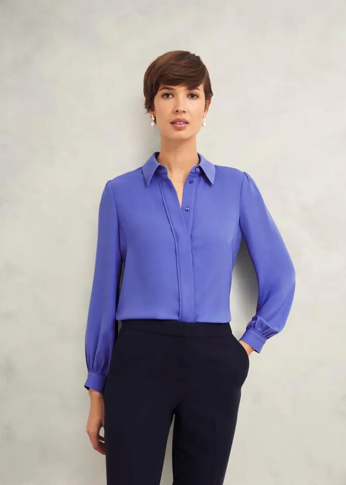 Women Tops Hobbs Jonie Shirt Twilight Blue