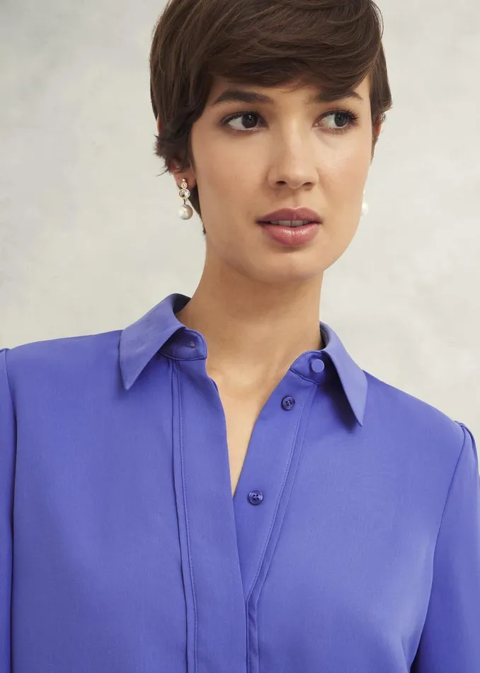 Women Tops Hobbs Jonie Shirt Twilight Blue
