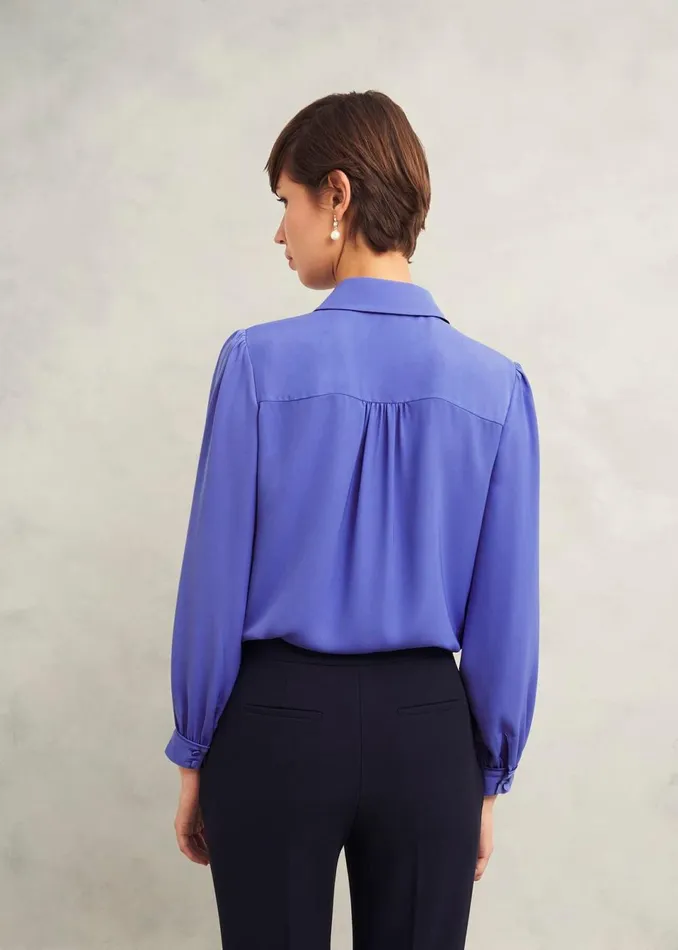 Women Tops Hobbs Jonie Shirt Twilight Blue