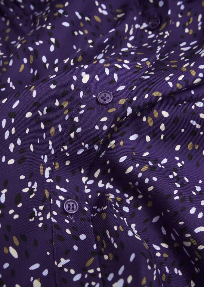 Women Tops Hobbs Kirsty Shirt Purple Multi